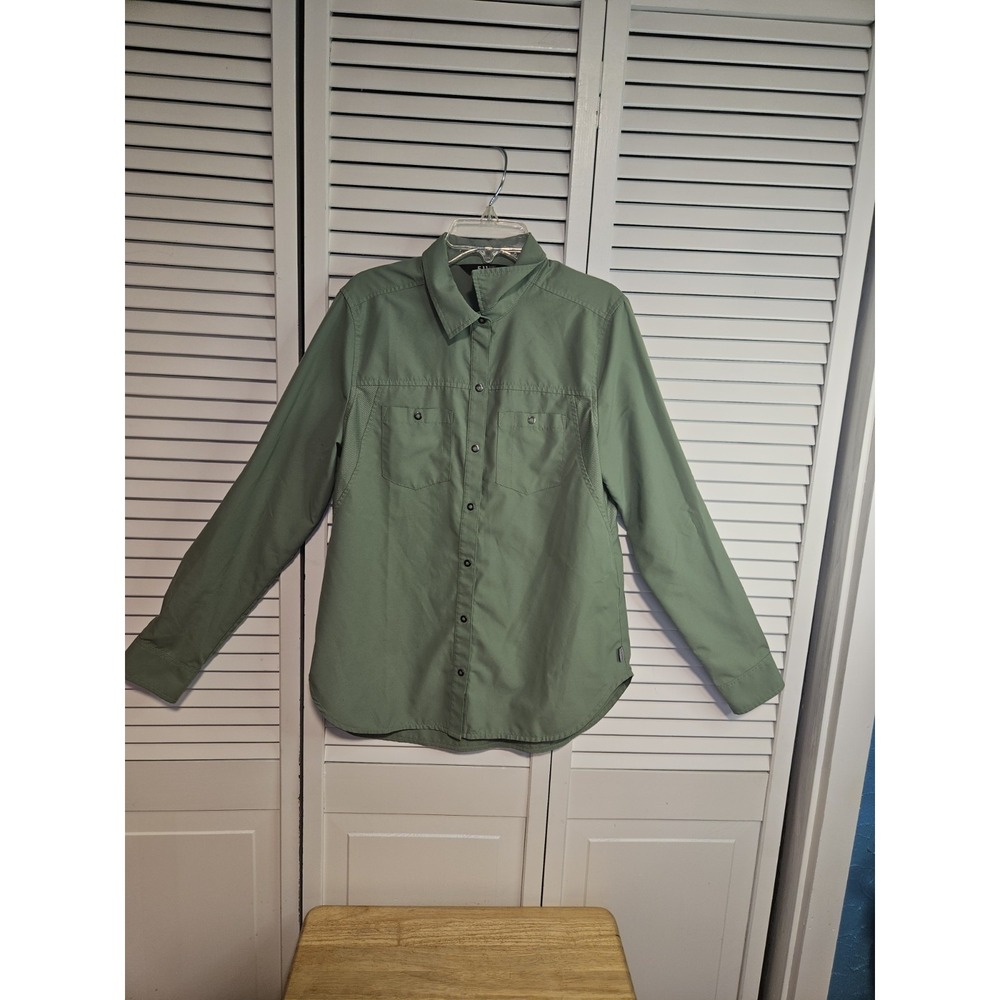 Women's 511 tactical Top Size Small Moss Green Button Up Long Sleeve